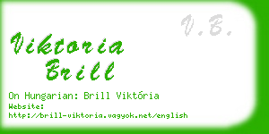 viktoria brill business card