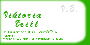 viktoria brill business card
